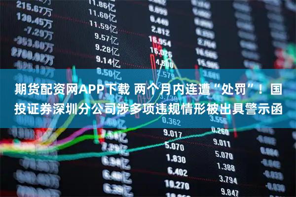期货配资网APP下载 两个月内连遭“处罚”！国投证券深圳分公司涉多项违规情形被出具警示函